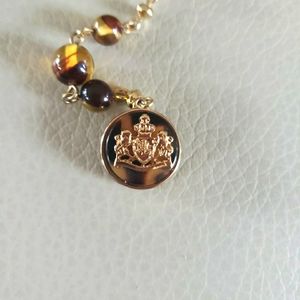 Ralph Lauren Tortoise and Gold Tone Necklace